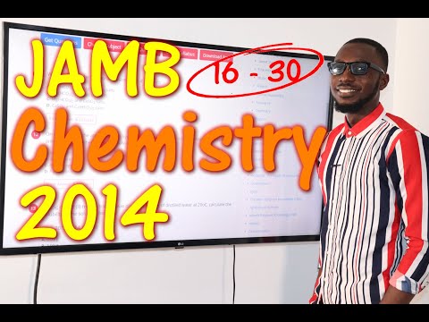 JAMB CBT Chemistry 2014 Past Questions 16 - 30