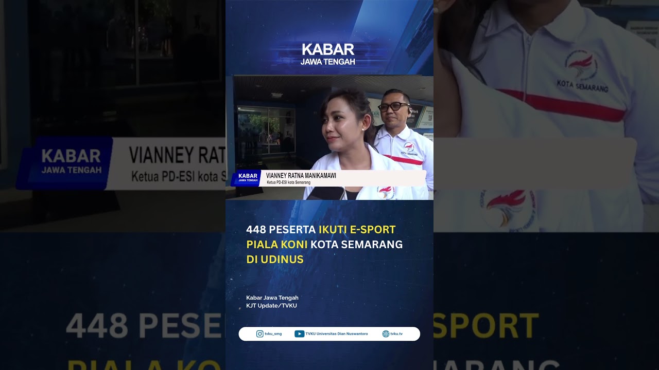 Saksikan Kabar Jawa Tengah Hanya di TVKU✨📺 #esport #udinus