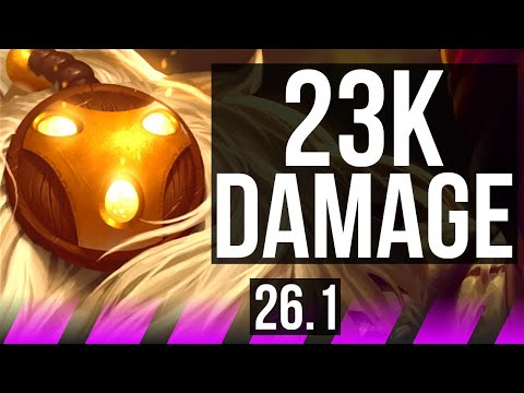 BARD & Tristana vs PYKE & Ezreal (SUP) | 23K damage | BR Challenger | 26.1