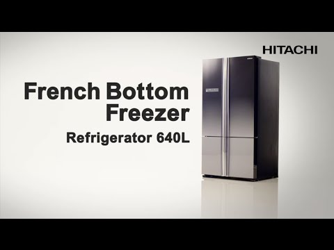 Hitachi french bottom freezer