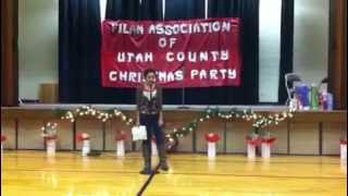 Kamisha singing "Santa Baby"