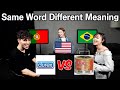 American Was Shocked by Same Word, Different Meaning in Brazil & Portugal Portuguese!!