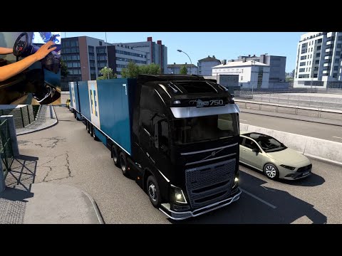 Volvo FH16 750//ETS2 ProMods//Logitech g29 Gameplay