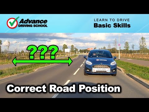 How To Judge Your Road Position / Left Side Gap  |  Basic Driving Skills