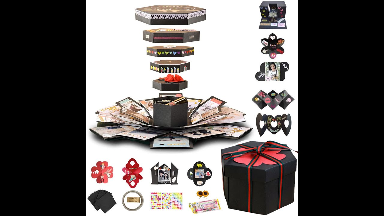 DIY Explosion Gift Box  Hexagon   Set Up Instruction Video
