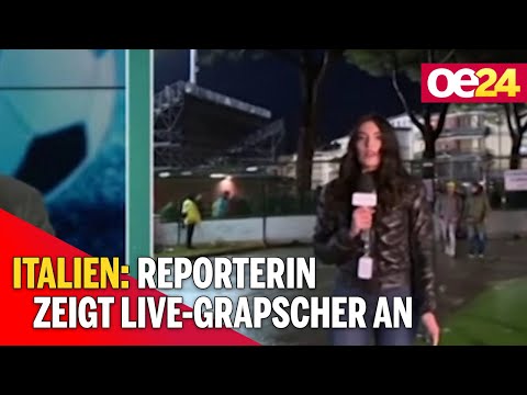 Italien: Reporterin zeigt Live-Grapscher an