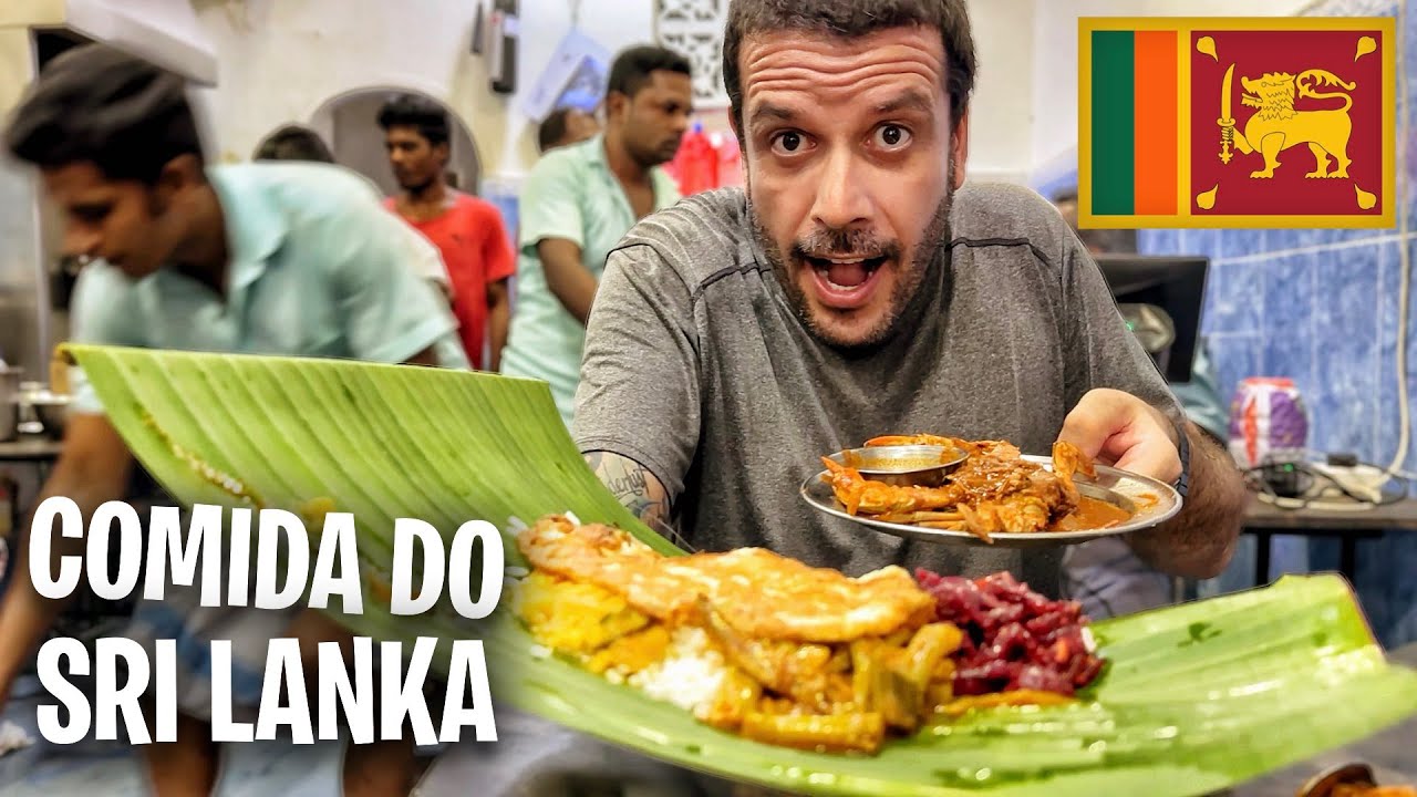 PROVANDO A VERDADEIRA COMIDA LOCAL DO SRI LANKA 🇱🇰