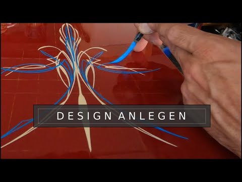 Wie beginne ich ein pinstripe? Dein erstes Designe? Pinstriping Deutsch