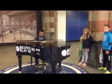 Amsterdam Central Train Station Piano
