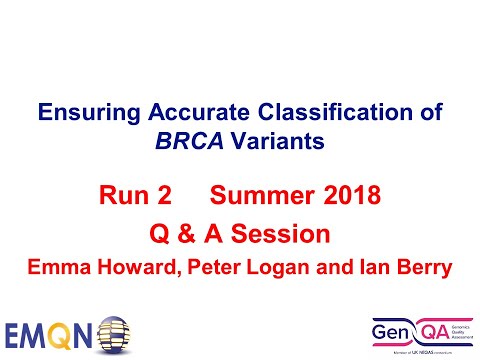 BRCA variant classification 2018 (Run 2) Q & A