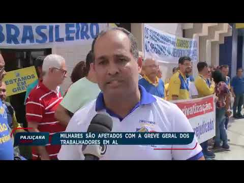 Milhares são afetados com a greve geral dos trabalhadores de Alagoas 14/06/2019