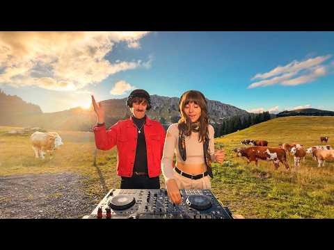 Sunset Deep House Music Mix in Swiss Alps | Vanlife, Cats, Cooking | No-AI