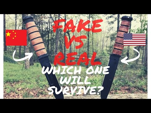 Fake vs Real: Ka-Bar Fighting Knives