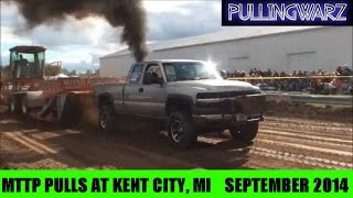 preview picture of video 'HEATHER POWELL PULLS IN PRO STREET DIESEL CLASS, MTTP PULLS, KENT CITY, MI 9-13-14'