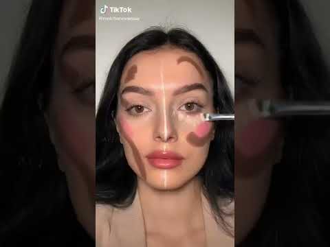 Slim vs Chubby face Contouring technique 🍑✨ #shorts #ytshorts #makeup #contour