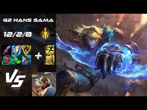 G2 Esports Hans Sama BOTTOM Ezreal vs Corki - EU Challenger Patch 25.S1.3