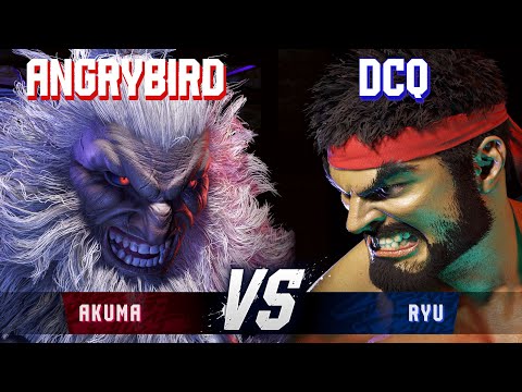 SF6 ▰ ANGRYBIRD (Akuma) vs DCQ (Ryu) ▰ High Level Gameplay