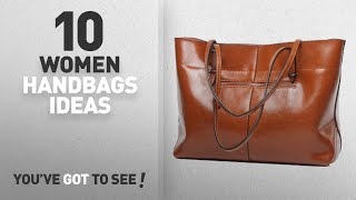 Top 10 Leather Handbag [ Winter 2018 ]: Covelin Women's Handbag Genuine Leather Tote Shoulder Bags