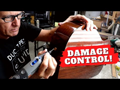 580 RSW A Red Label Yamaha Guitar Repair - Part 3 Putting The Neck Back On And Finishing Touches