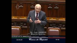 NORDIO: "MAZZETTE MODESTE? È UN TERMINE GIURIDICO, IL CODICE PENALE PARLA GIÀ DI TENUITÀ DEL FATTO"