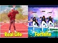 NEW FORTNITE DANCES IN REAL LIFE! {Billy Bounce,Dream Feet, SwitchStep, BoobyTrapped,}