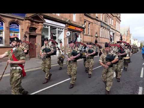 3 Scots Homecoming Parade 2018 - Perth- "The Green Hills of Tyrol" - [4K/UHD]
