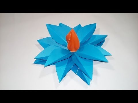 How to Make Easy & Simple Origami Flower With Colour Paper | DIY Easy Paper Flower Making
