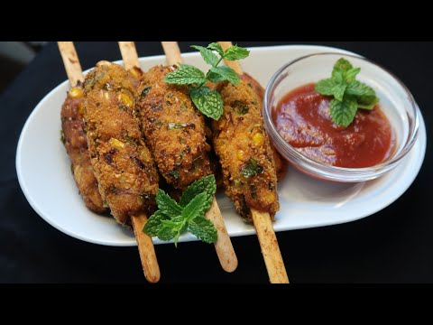 CRISPY AND TASTY CORN KEBABS | PARTY SNACK | VEG KEBABS | BEST FOR KITTY PARTIES