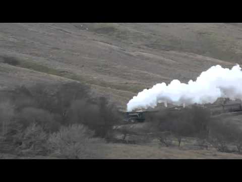 LNER A4 60009 'Union of South Africa' tackles Ais Gill 2/2/13