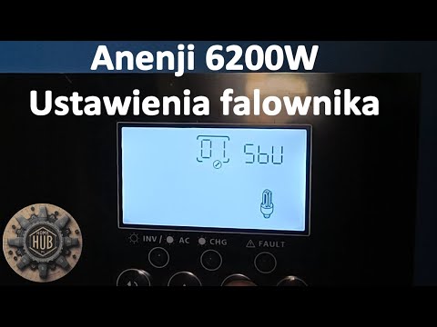 Anenji 6200W ustawienia falownika
