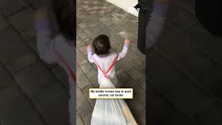 My toddler knows how to work smarter, not harder