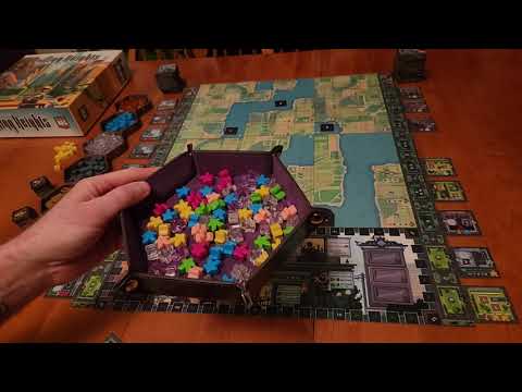 Rolling Heights - Solo Board Game Playthrough [Easy Difficulty House Rule]