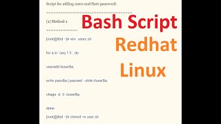4. Bash Scripting- Adding Users