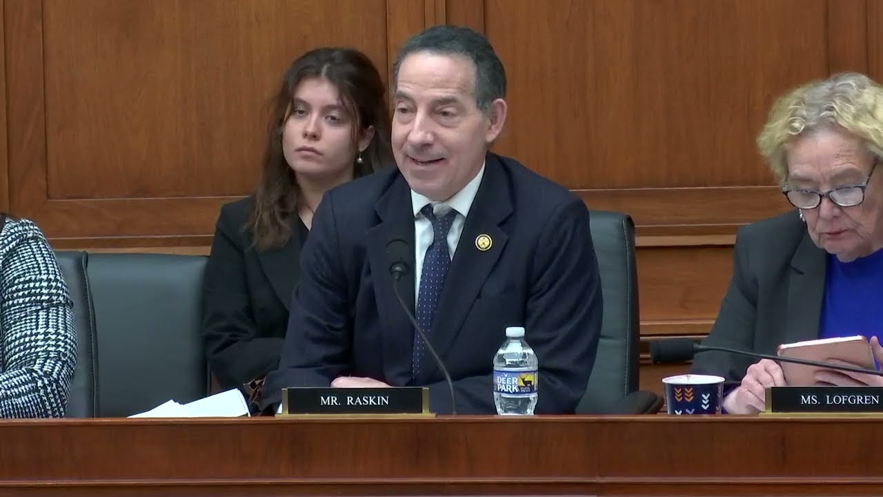 Ranking Member Jamie Raskin delivers his opening statement