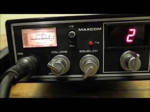 Vintage Maxon Maxcom Mobile 40 Channel CB Radio