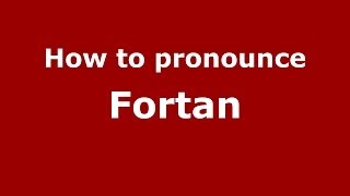 How to pronounce Fortan