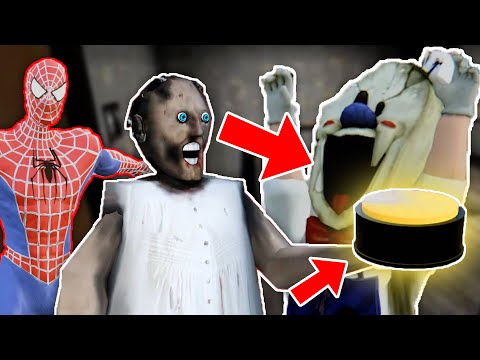 Granny vs Spider man vs Ice Scream - Cake - funny horror heroes animation (p.10)