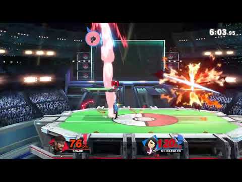 Smash Ultimate Friendlies - 1221 Mii Brawler vs Snake