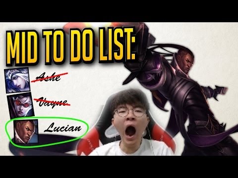 FORGET TOP LUCIAN! MID LUCIAN IS THE REAL DEAL! - Faker's Stream Highlights (Translated)