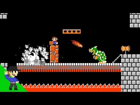 Mario vs Bowser but with Minecraft physics - Level UP Shorts