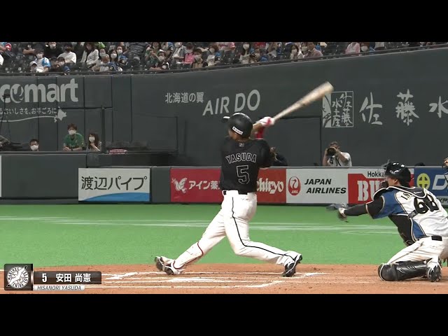 マリーンズ・安田『完璧にとらえた今季２号』に井口監督も笑顔!!