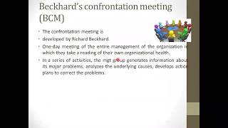 OD Interventions- Strategic management activities