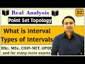 What is Interval & types of intervals in Real Analysis| Point Set Topology-2