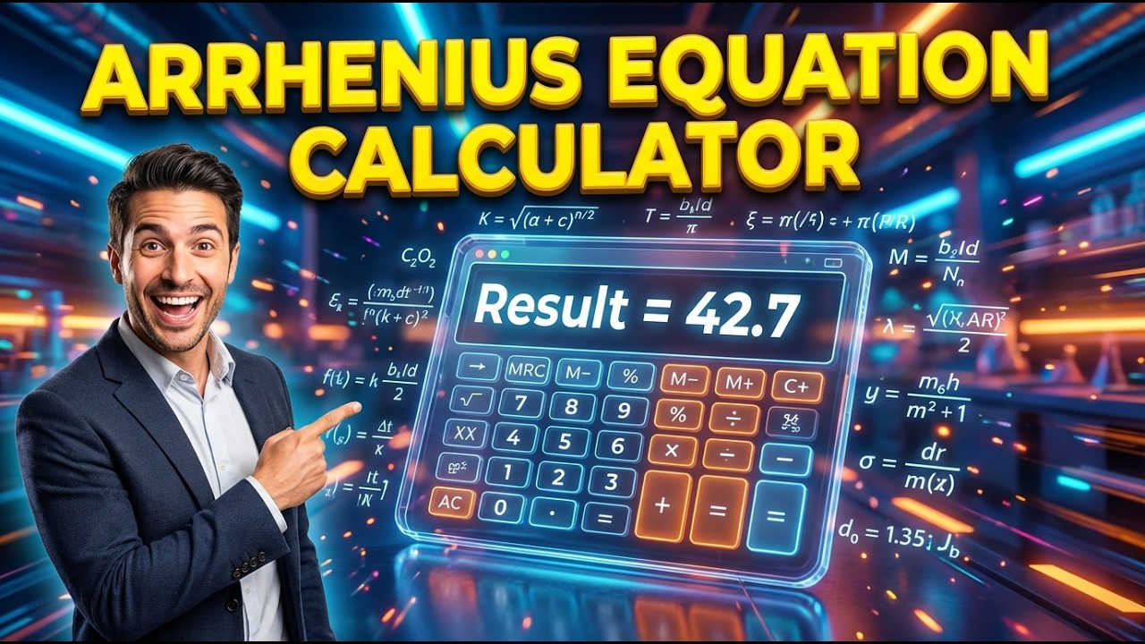 Arrhenius Equation Interactive Calculator