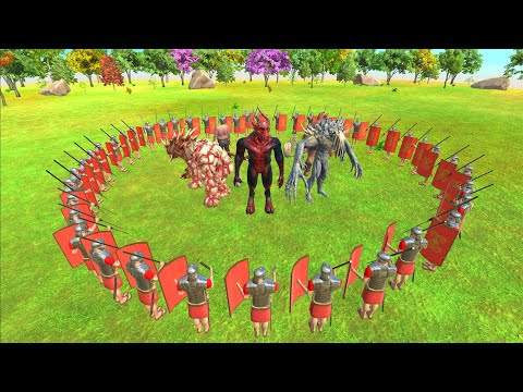 All INFERNALS vs 99 Romanus - Animal Revolt Battle Simulator
