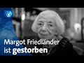 Holocaust Überlebende Margot Friedländer Ist Gestorben