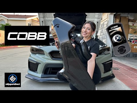 STI WRX COBB Redline Carbon Fiber Intake + COBB Access port Stage 1+ install