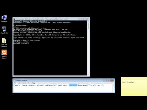 Learn PHP Tutorial for Beginners Create a table - Mind Luster