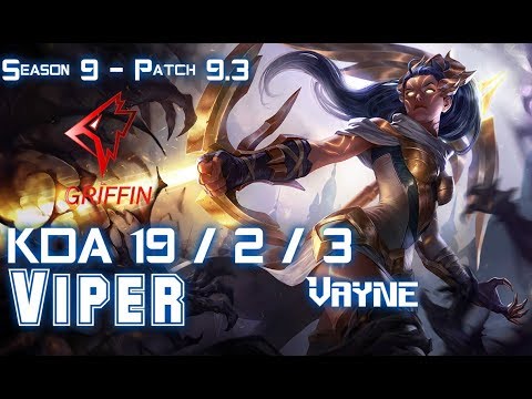 GRF Viper VAYNE vs SIVIR ADC - Patch 9.3 KR Ranked