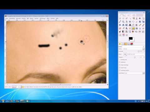 Gimp Pickel und ähnliches wegretuschieren tutorial